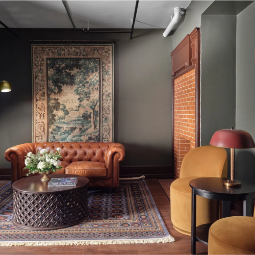 "Green Room" of the Bonstelle Playhouse